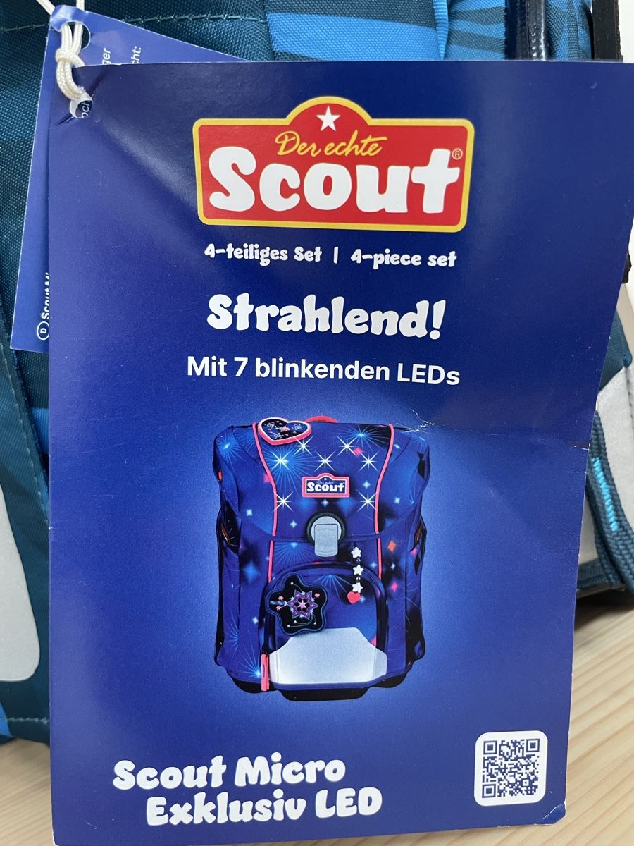 Borse & Zaini: Schulranzen SCOUT Micro LED Rocket Rider – Nuovo e nell'imballaggio originale da Schaffhausen venduto da Blackadder31 5