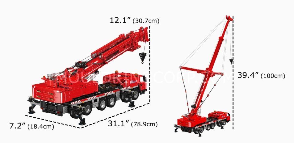 Mould King Kit di costruzioni: Mould King 17065 - GMK Crane – Usato da Horn venduto da Hoac24 9