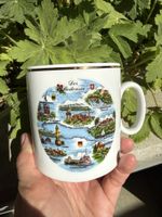 Tasse mit Bodensee Design, Goldrand - Sammlerstück!