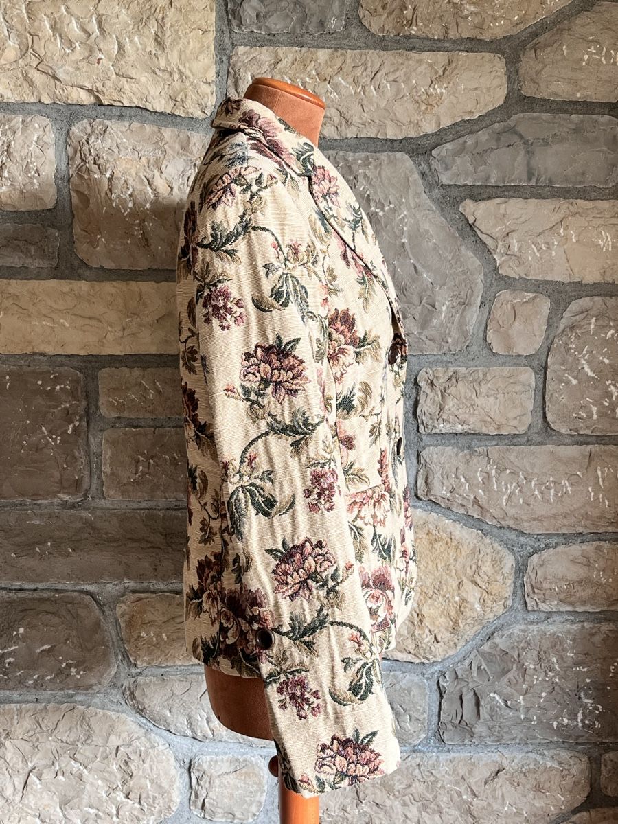 Jacken: Herbstlicher Blazer mit Blumenmuster Gr. 36 – Neu (gemäss Beschreibung) aus Aarau von Doct8 1
