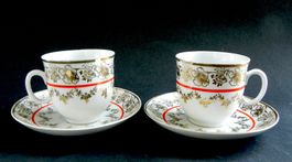 2 vintage Tassensets von EPIAG Czechoslovakia