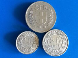 5 + 2 + 1  francs  1968  Jolies