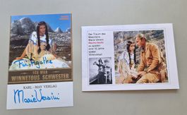 LG Original Autogrammkarte Marie Versini Nscho-tschi Beilage