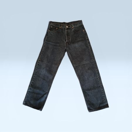 Levi's 501 Jeans – Schwarz/Dunkelgrau (Made in USA) Gr. W31