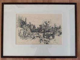 4 Lithografien von Fritz Deringer (1903–1950)