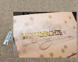 WEIHNACHTSENGEL SCHRIFT STANZSCHABLONE