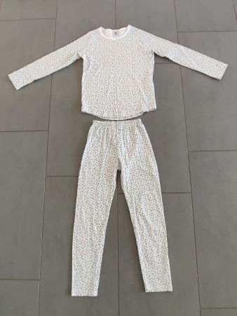Petit Bateau Pyjama mit Blumenmuster – Gr. 8 ans/128cm