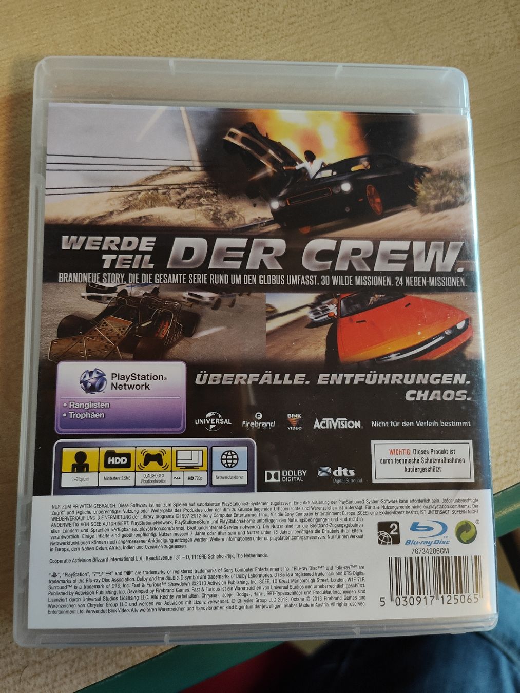 Sony Giochi: Fast & Furious Showdown PS3 Englisch/Deutsch Top! – Usato da Hochdorf venduto da Reto042 1