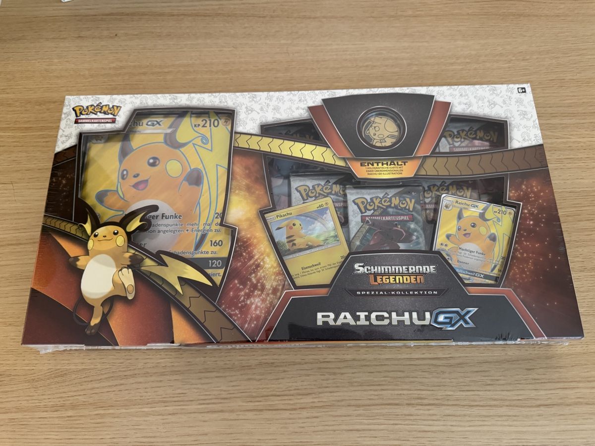 Pokémon Sammelbilder & Trading cards: Raichu GX Box Sealed – Gebraucht aus Tuggen von 2012prague