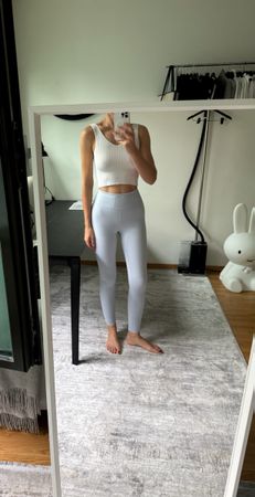 H&M Sportleggings – Himmelblau – Grösse S