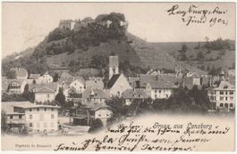 AK Gruss aus Lenzburg 1902