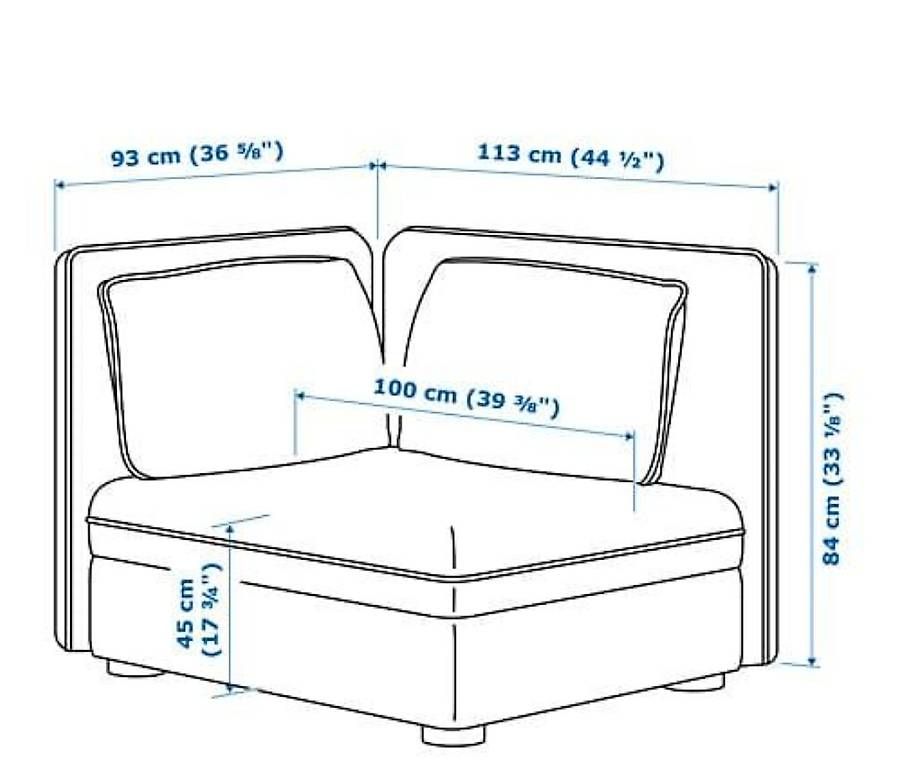 Ikea Sofas: Ikea Vallentuna Sessel Ecke dunkelgrau – Gebraucht aus Nusshof von minigerbil 4