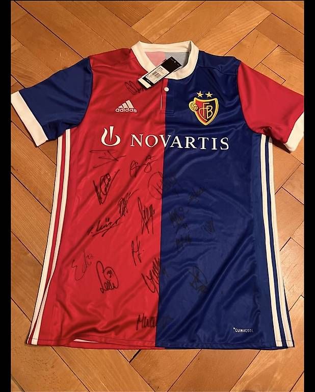 Canottiere & Pantaloni: FC Basel Match Trikot signiert, Neu! – Nuovo (secondo la descrizione) da Stans venduto da lu_wa