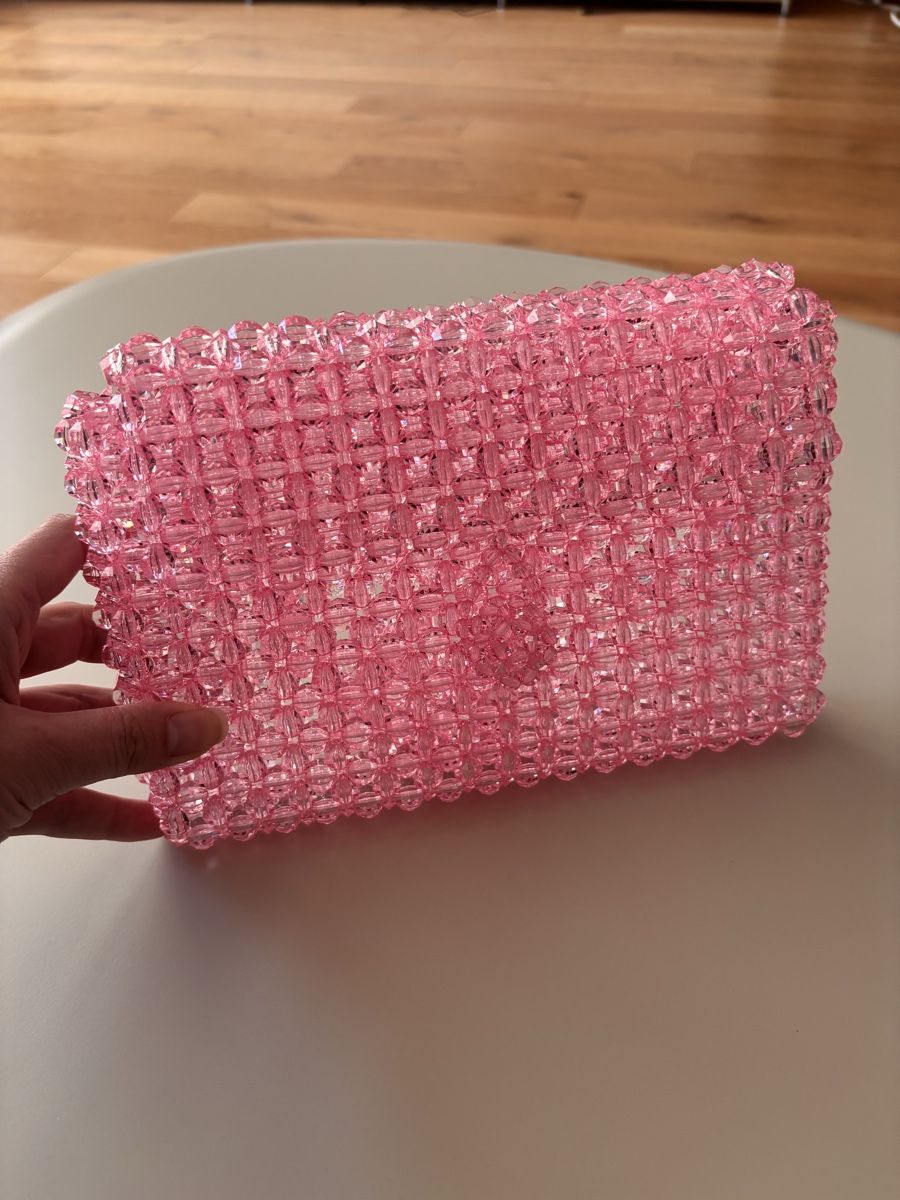 Taschen für Damen: Handmade Perlen-Handtasche, Rosa – Neu (gemäss Beschreibung) aus Horgen von tha_h6cv 4