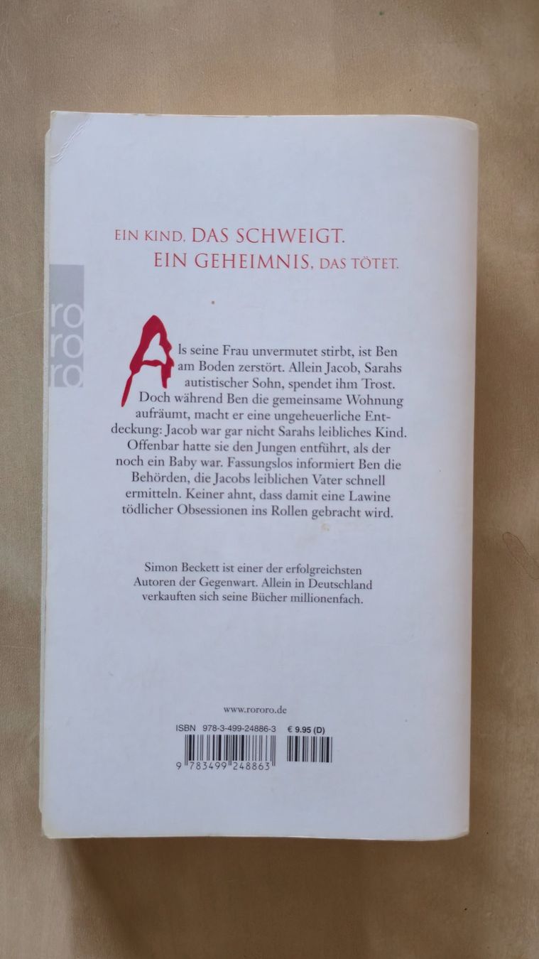 Bücher: Buch "Obsession" - Simon Beckett – Gebraucht aus Alpthal von MJA88 1