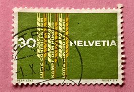 Nr.398  Kampf dem Hunger GESTEMPELT 1963  