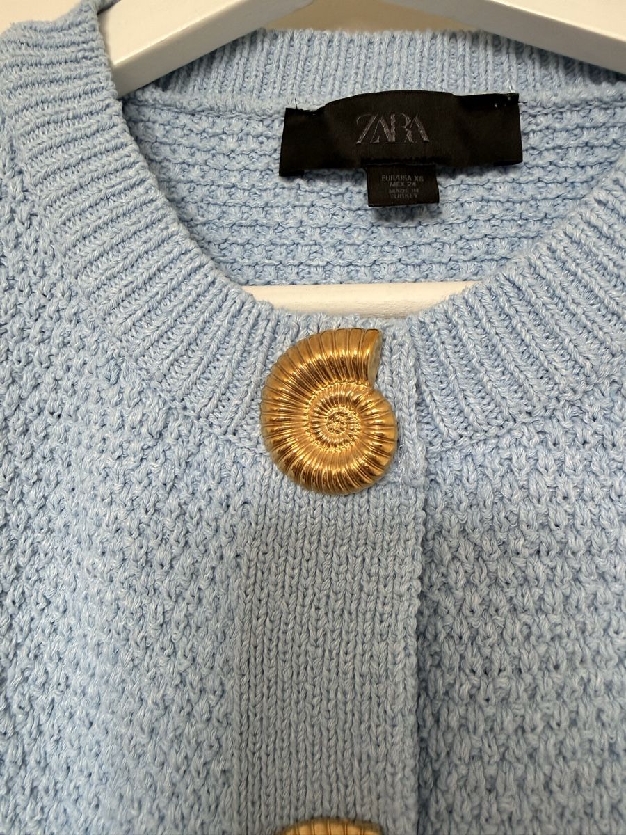 Zara Gilet & Giacche senza maniche: Zara blue waistcoat with shell detail – Usato da Uerikon venduto da kpr_t5k2 1