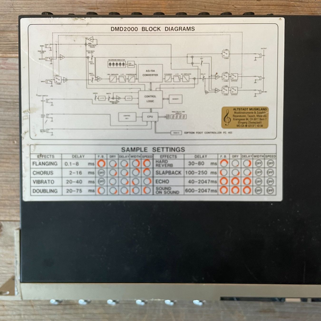 Ibanez Strumenti musicali: 1984 Ibanez DMD2000 Delay Digital Effect – Usato da Bulle venduto da Ekulu 1