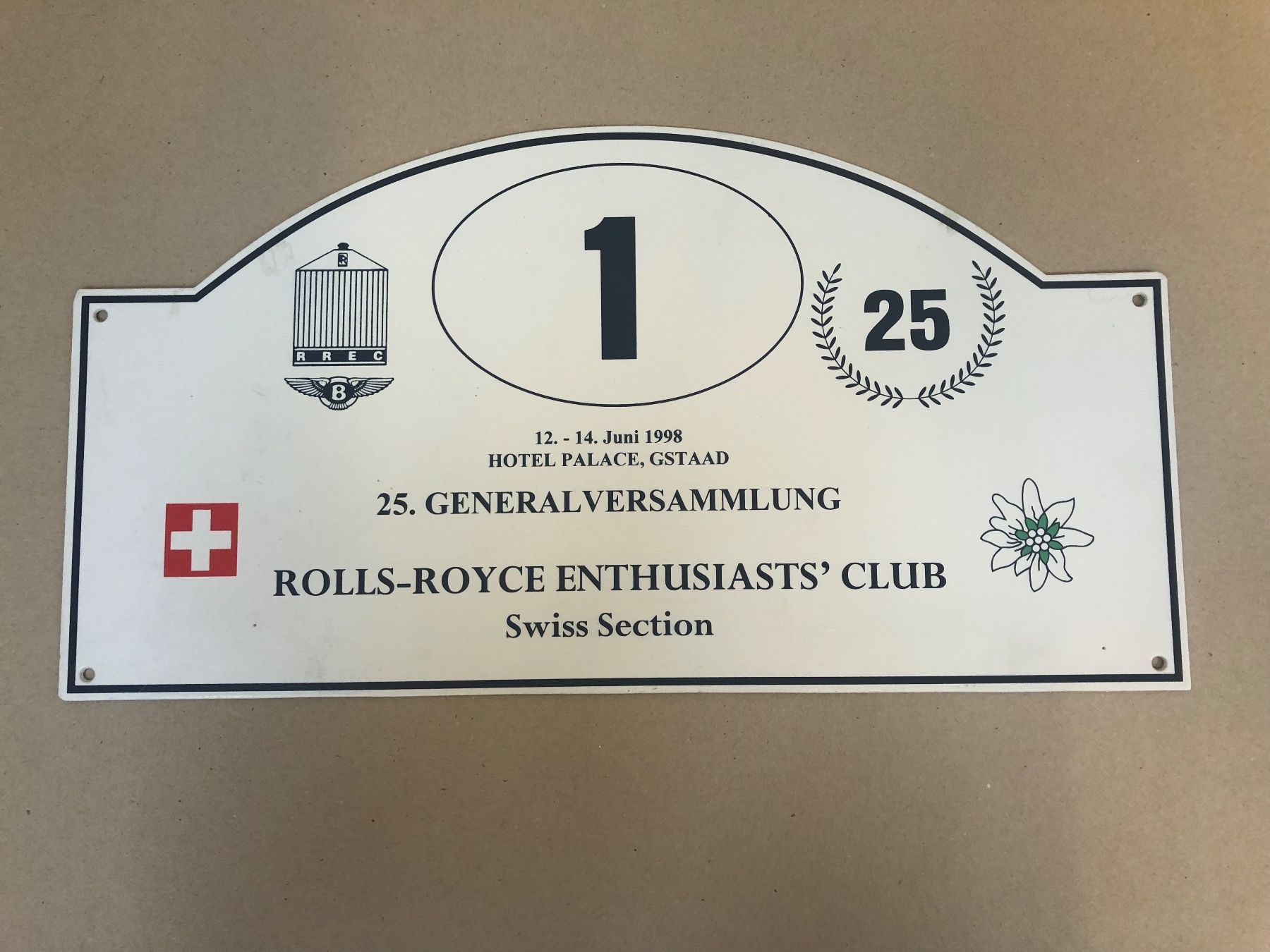 Schilder: Rolls-Royce Rallye Startnummer Oldtimer – Gebraucht aus Gossau ZH von peabo 1