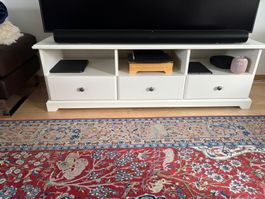 TV Möbel weiss mit 3 Schubladen - guter Zustand
