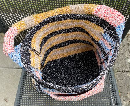 Tasche / Einkaufstasche, selbstgemacht aus Packschnur