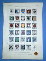 WAPPEN der ZÜNFTE von BASEL STADT* signiert, limitiert/ 1976