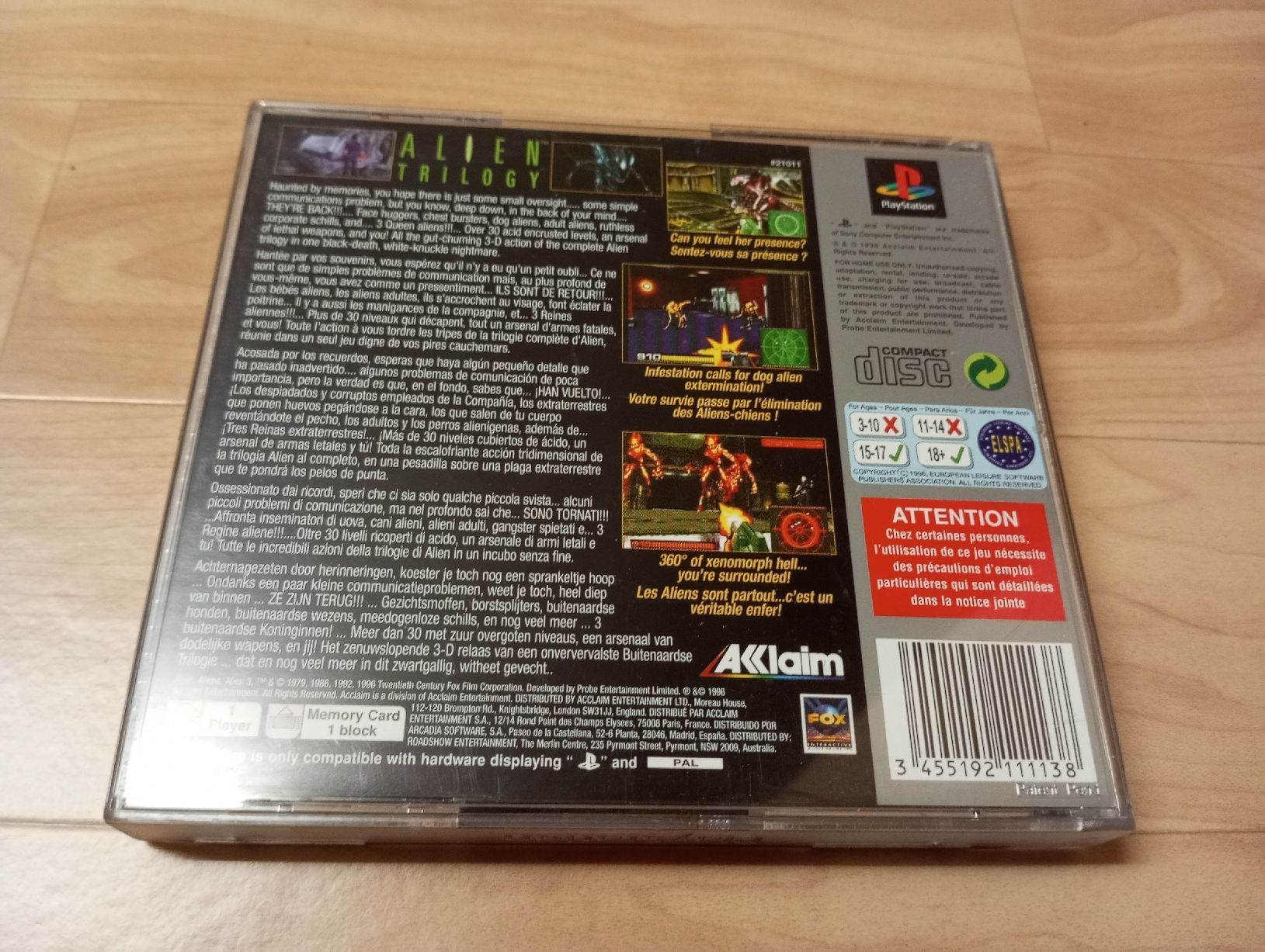 Sony Spiele: Alien Trilogy PlayStation 1 – Gebraucht aus Cottens FR von  2