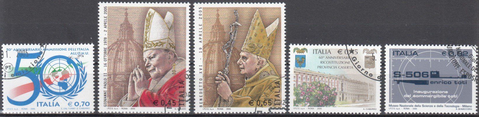 Tutti i francobolli: Italien 2005 mit ET – Usato da Bürglen TG venduto da StampGraf 5