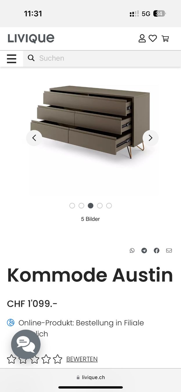 Cassettiere: Moderne Nordic Design-Kommode – Usato da Herrliberg venduto da puenk81 6