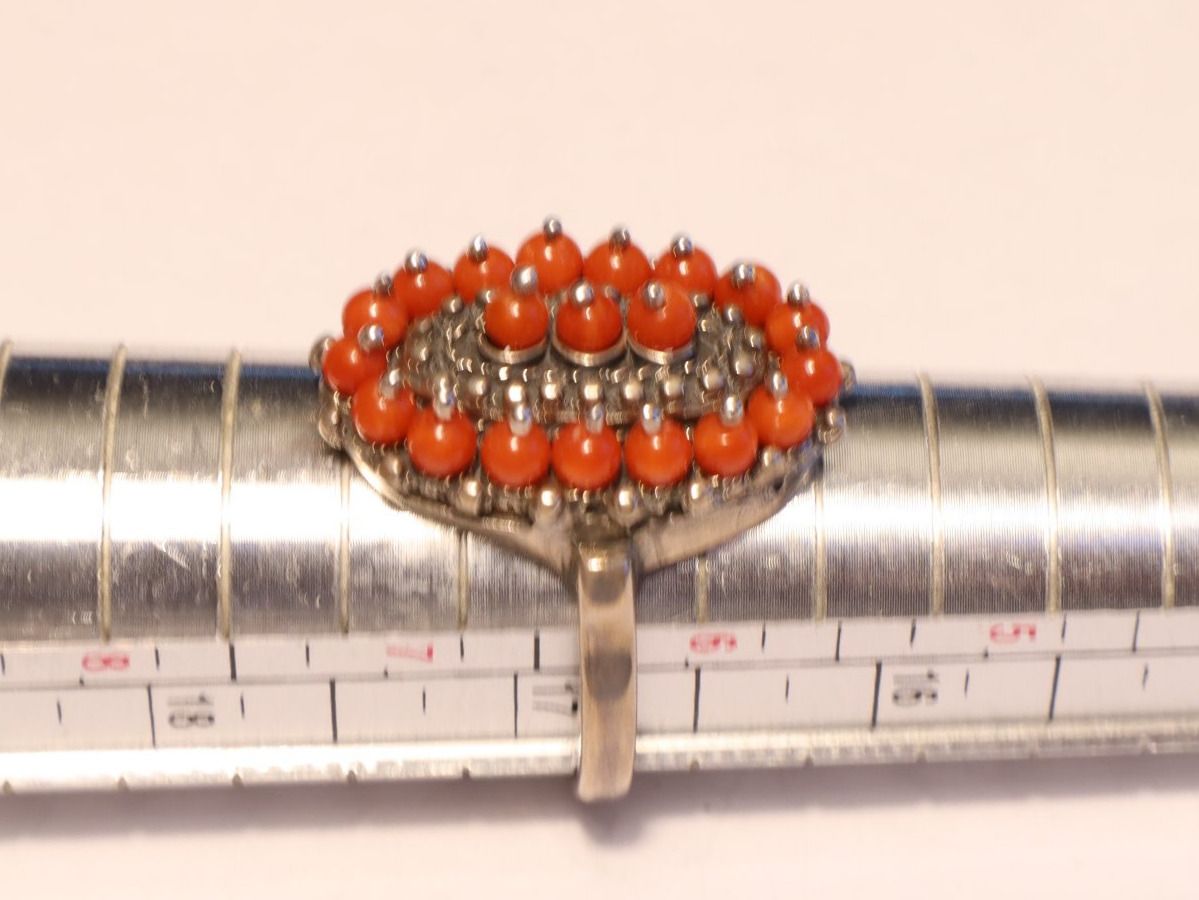 Ringe: Silberring mit Korallen - Blickfang! Handarbeit Dalmatien – Neu (gemäss Beschreibung) aus Baden von TellsKuchenhaus 7
