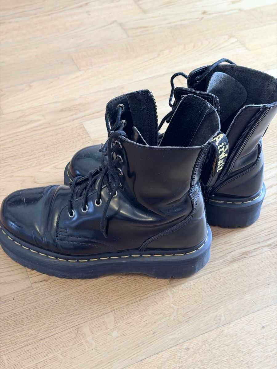 Scarpe da uomo: Dr. Martens Platform Boots, Black Leather, Size 38/UK5 – Usato da Dietikon venduto da Vintage-lover17 1