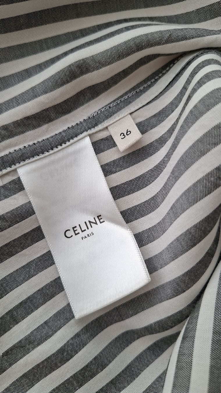 Celine Camicette: Céline Triomphe Bluse gestreift Grösse 36 - 40, oversized – Usato da Wallisellen venduto da Ellasophialove 5