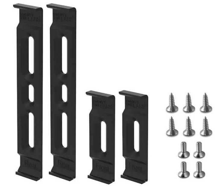 Supporti a parete: Klick-Kennzeichenhalter (Hochformat, Farbe schwarz) – Nuovo e nell'imballaggio originale da Duggingen venduto da carlo.longhi 1