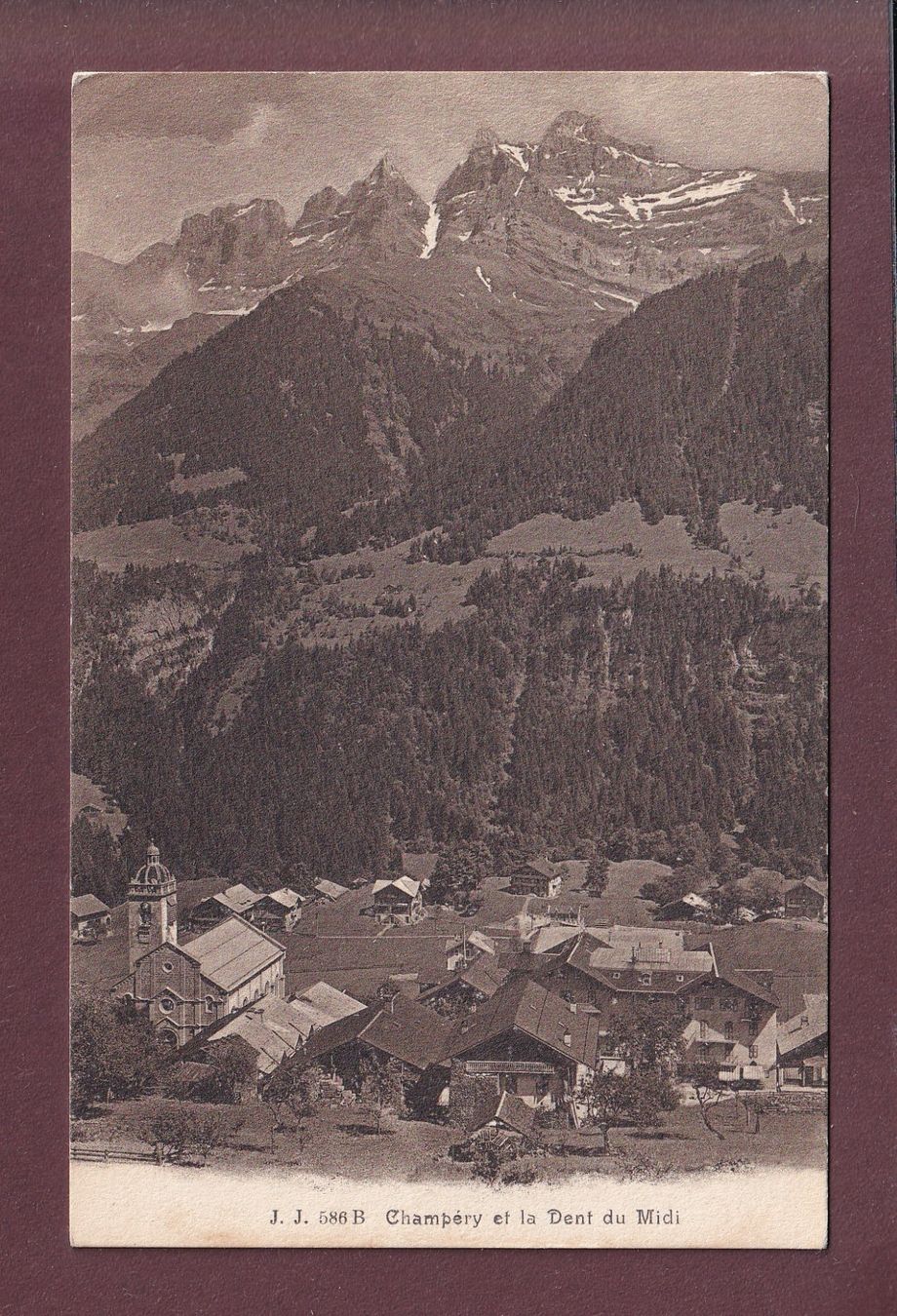 Cartoline postali: CHAMPERY - Dents du Midi – Usato da Pully venduto da nicecards