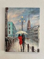 Romantisches Stadtbild St Petersburg Paar im Winter 36x46cm