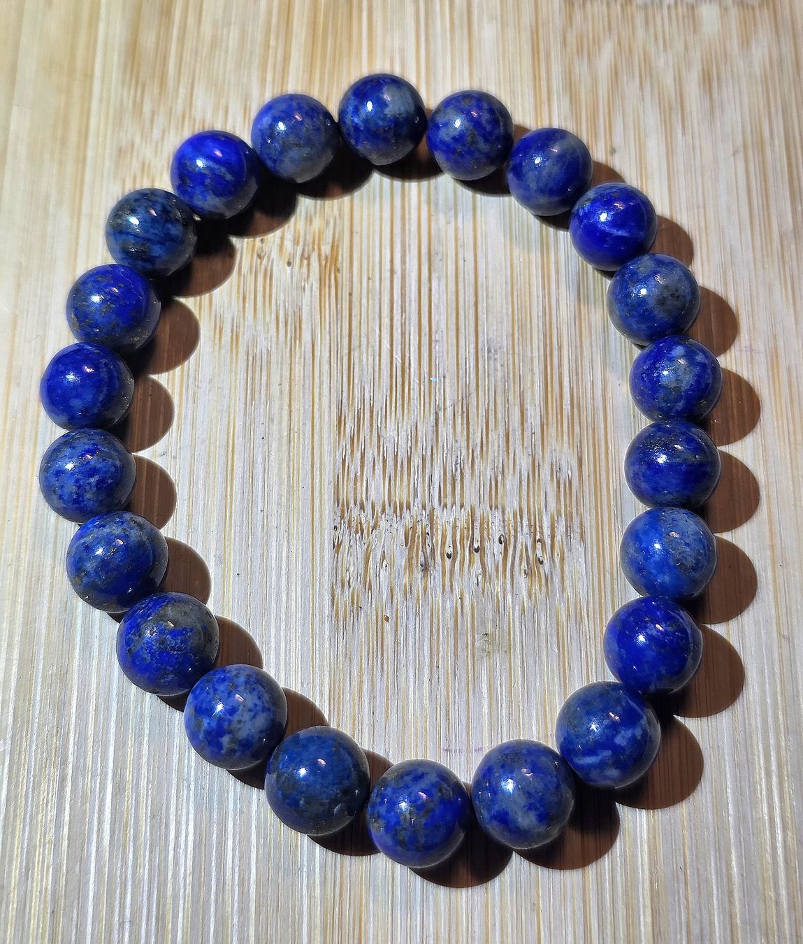 Minerali & Pietre curative: Lapislazuli Armband C 8.9mm – Nuovo e nell'imballaggio originale da Matzingen venduto da Shay_Crystalz