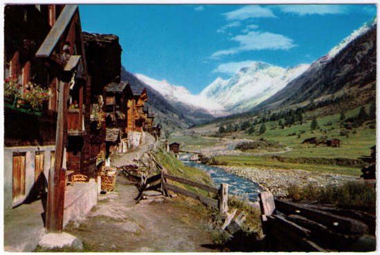 Cartoline postali: Blatten im L. - Lötschenlücke – Usato da Binningen venduto da Mountainrider