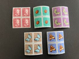 Pro Juventute 1952 Viererblock Satz  **  (4133)