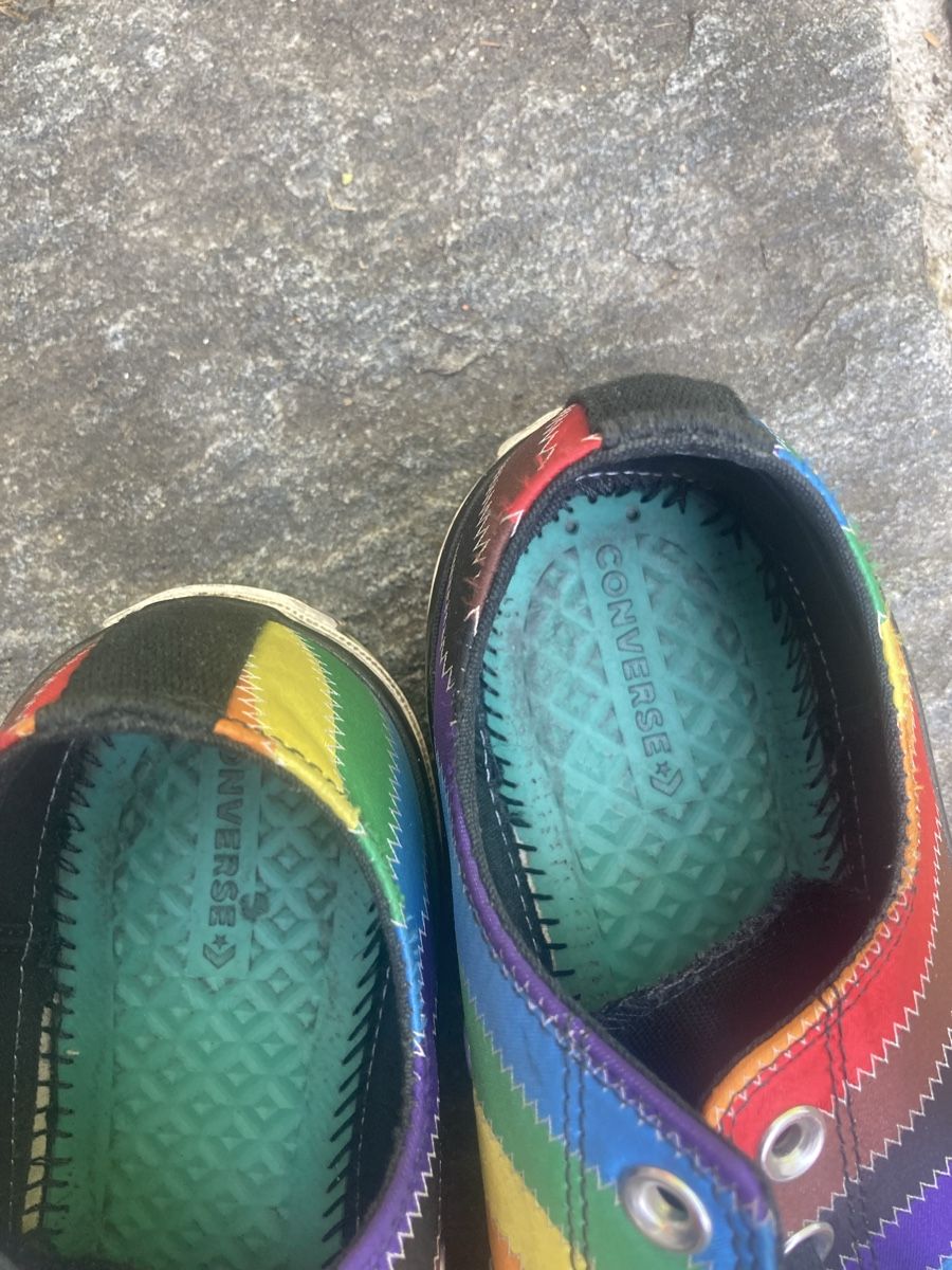 Converse Herrenschuhe: Converse Regenbogen farben Gr 41 – Gebraucht aus Basel von Nomagusa 1