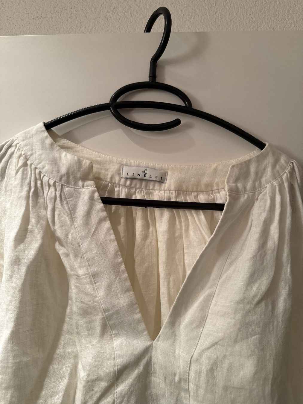 Camicette: Linelbi Damen Leinenbluse in Weiss – Usato da Meilen venduto da Emma_321 2