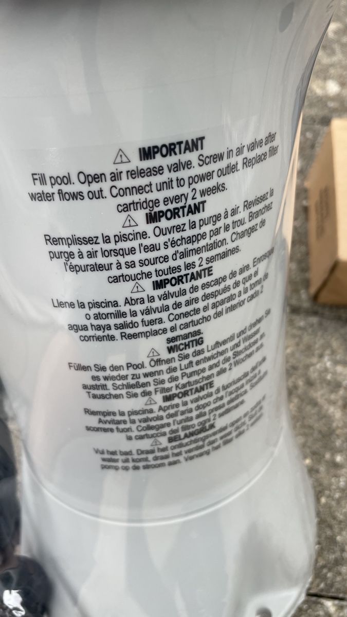Intex Schwimmbad: Intex Filterpumpe – Neu und originalverpackt aus Flums-Hochwiese von 3u.march 3