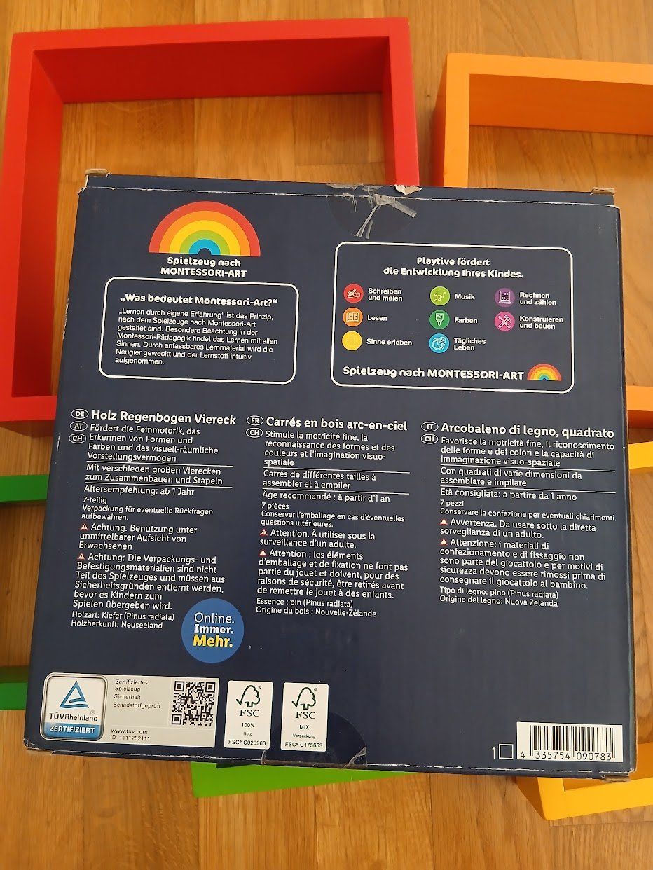 Giocattoli: Holz Regenbogen Viereck – Usato da Dübendorf venduto da Fip05 5
