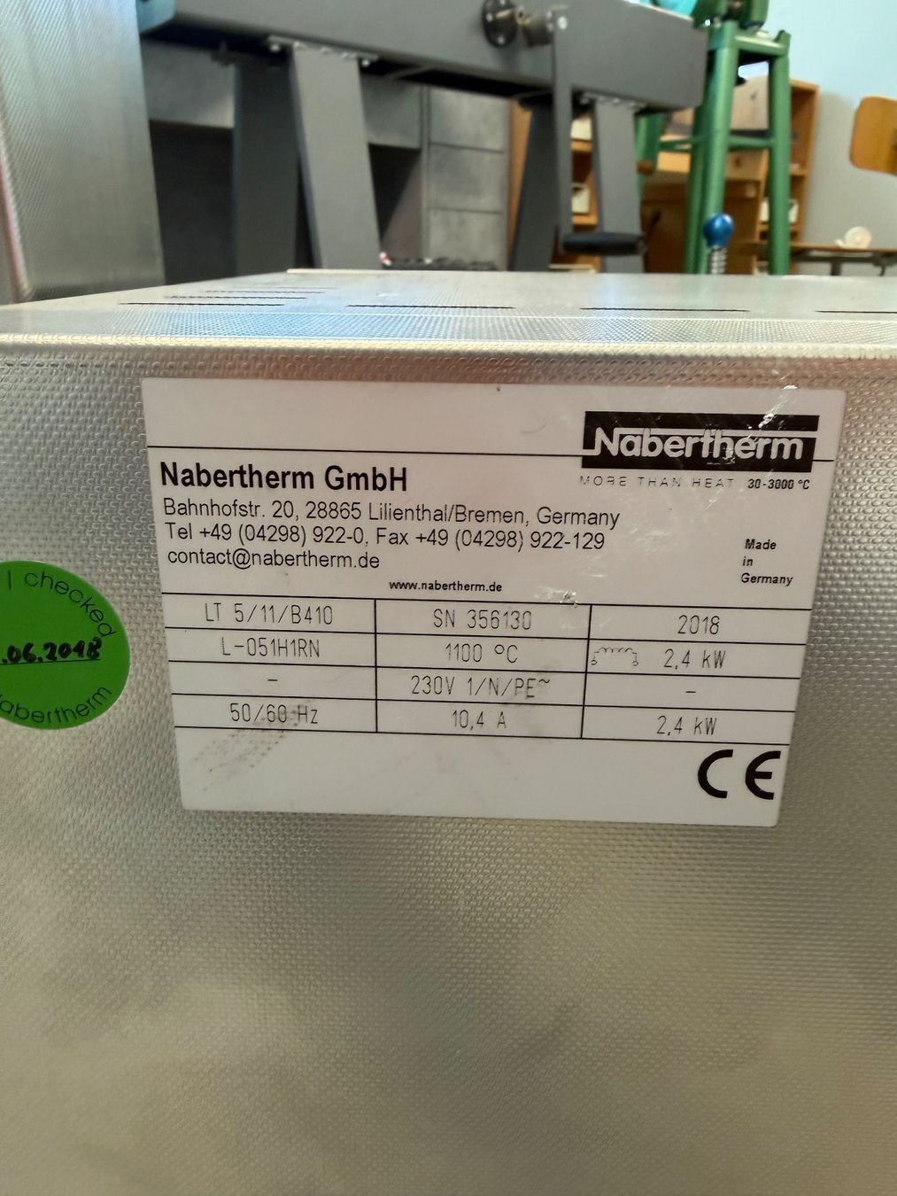 Accessori da laboratorio: Nabertherm LT 5/11/B410 – Usato da Au ZH venduto da Flaw1985 4