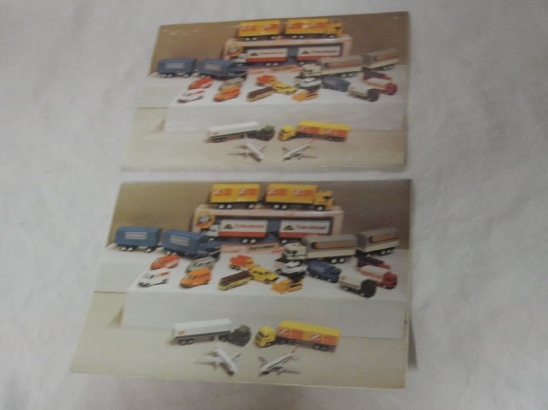 Matchbox Modellautos: MATCHBOX   2 ANSICHTSKARTEN – Gebraucht aus Gurtnellen von Murmeli99