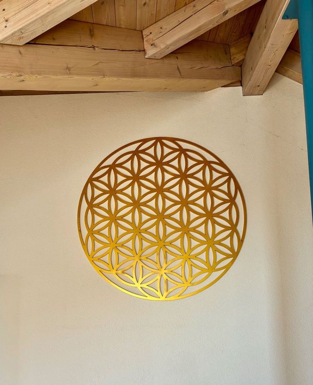 Blume Des Lebens Wanddeko Holz 30cm - Flower Of Life Spiritualität