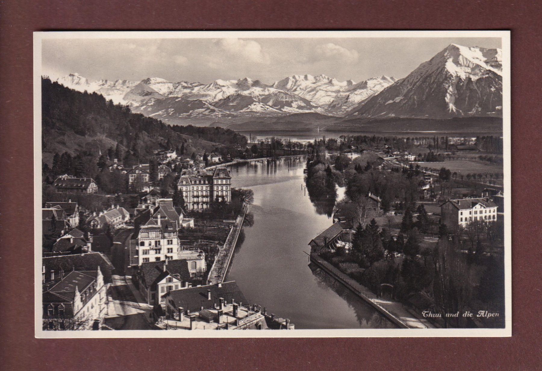 Ansichtskarten: THUN - Teilansicht – Gebraucht aus Pully von nicecards-shop