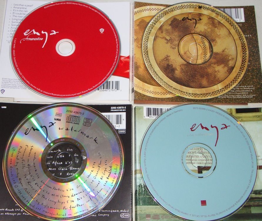 CD: ENYA - 4CD's - Amarantine, Watermark, Memory of Trees & – Usato da Unterbäch venduto da hiliq 6