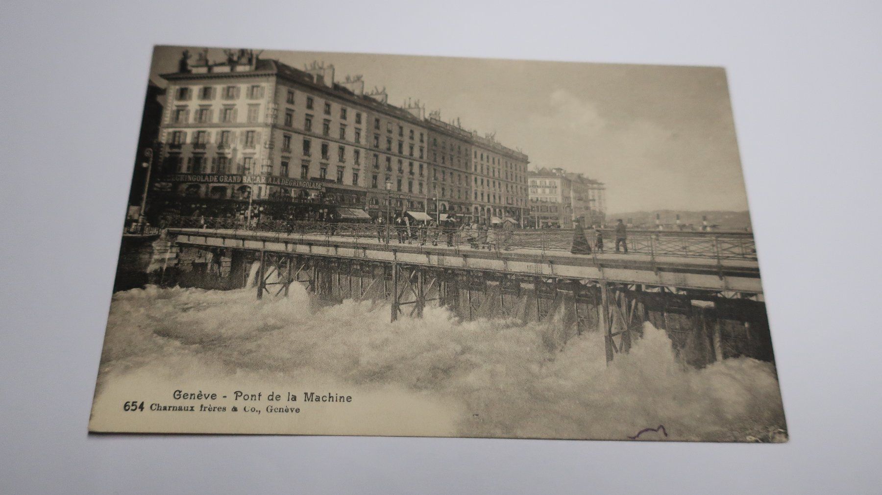 Cartes postales: Genève Pont de la Machine – D'occasion à Cormoret par Pascalll2001 1
