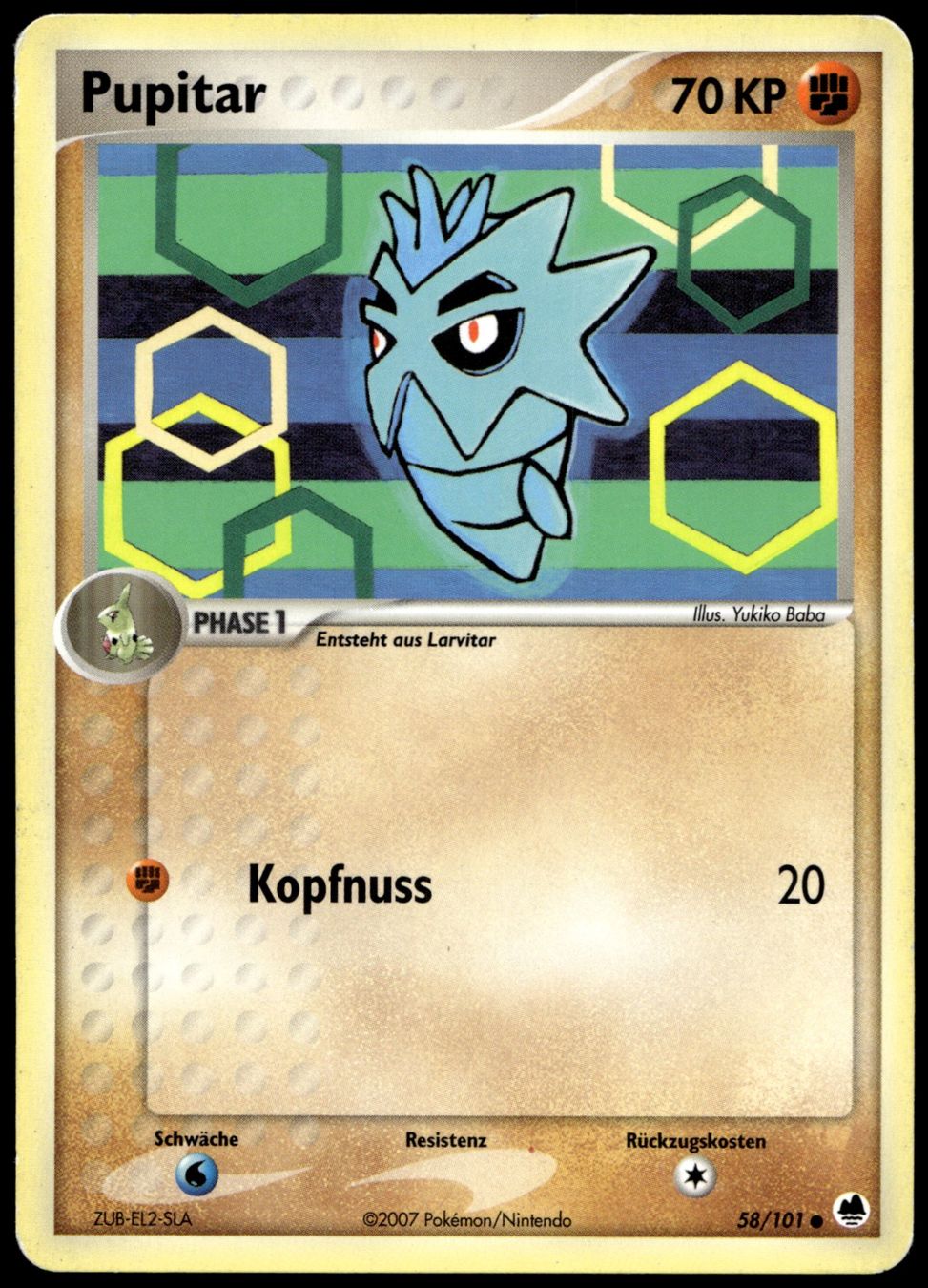 Pokémon Carte collezionabili: Pupitar 58/101 Pokémon EX Dragon Frontiers – Nuovo (secondo la descrizione) da Uster venduto da Madame_Cards