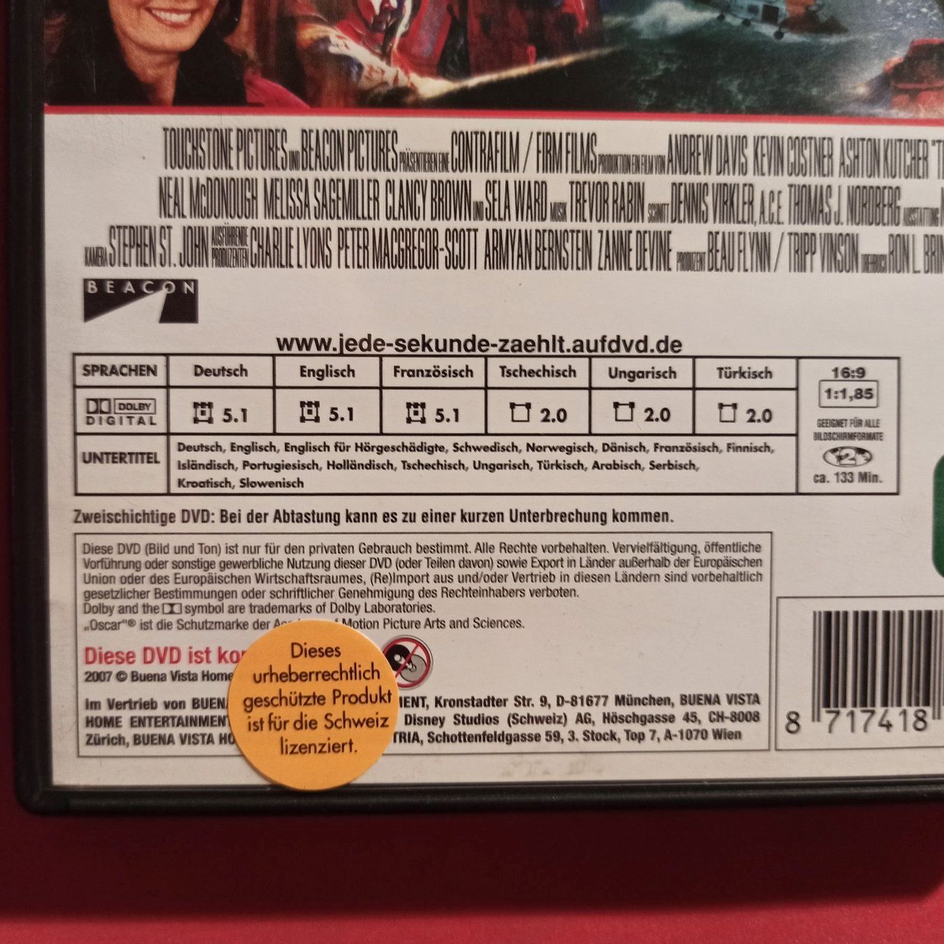 Alle DVDs: Jede Sekunde zählt - The Guardian – Gebraucht aus Dübendorf von kb86_MOVIE 2